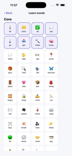 Irregular Verbs: 3 Forms screenshot