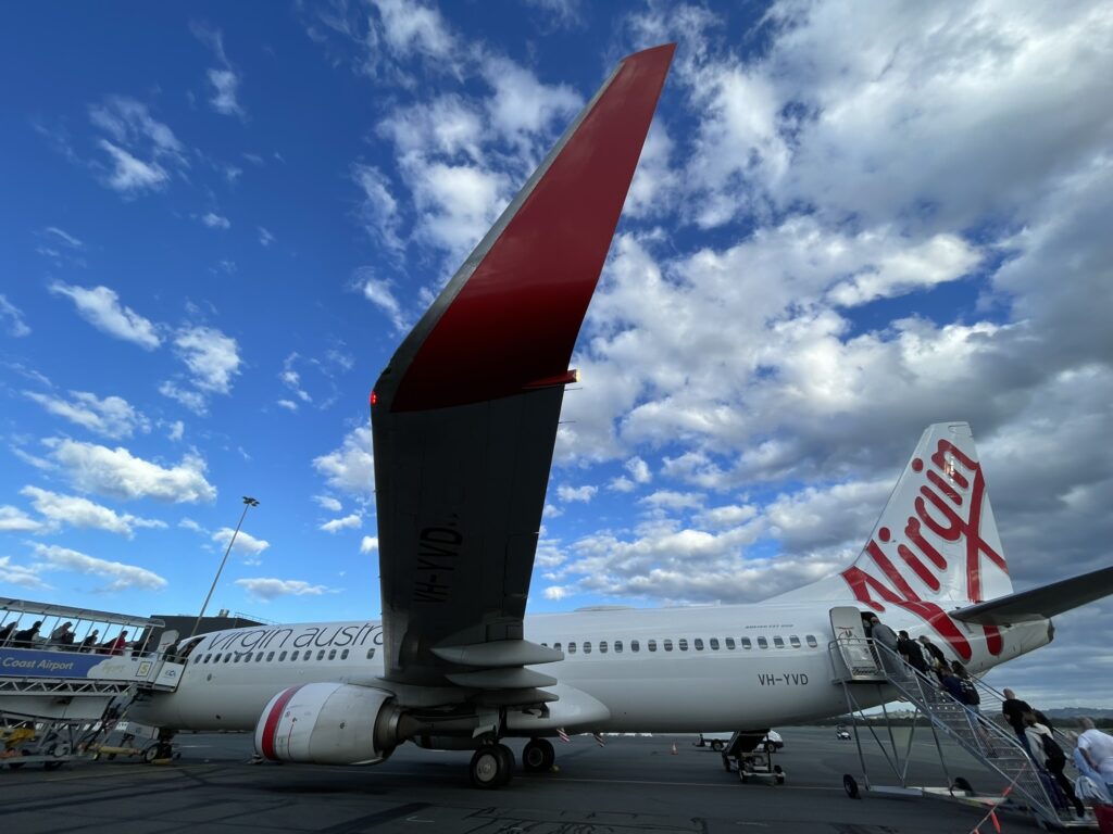 Boarding at Gold Coast Airport
