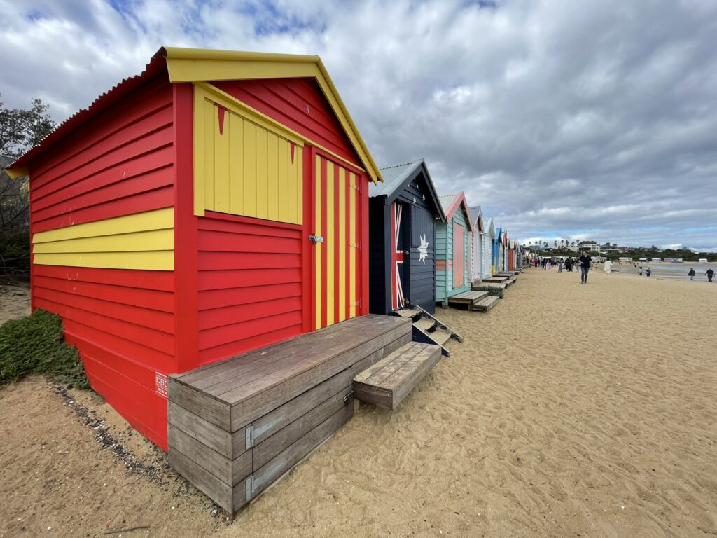 Brighton Beach Bathing Boxes